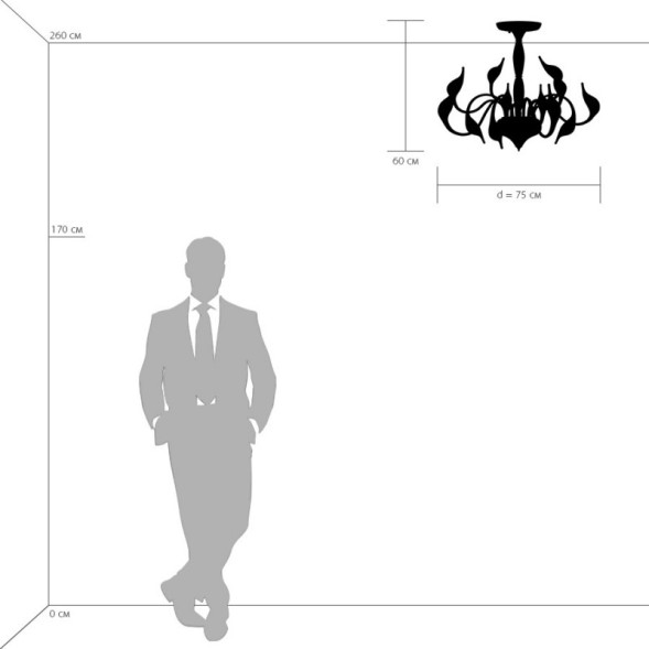 Люстра на штанге Lightstar CIGNO COLLO 751027