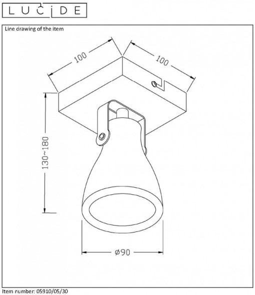 Спот LUCIDE Concri-LED 05910/05/30