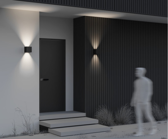 Уличный настенный светильник Maytoni Fulton O572WL-L20B3K