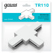 Коннектор для шинопровода Gauss Gauss track white TR110