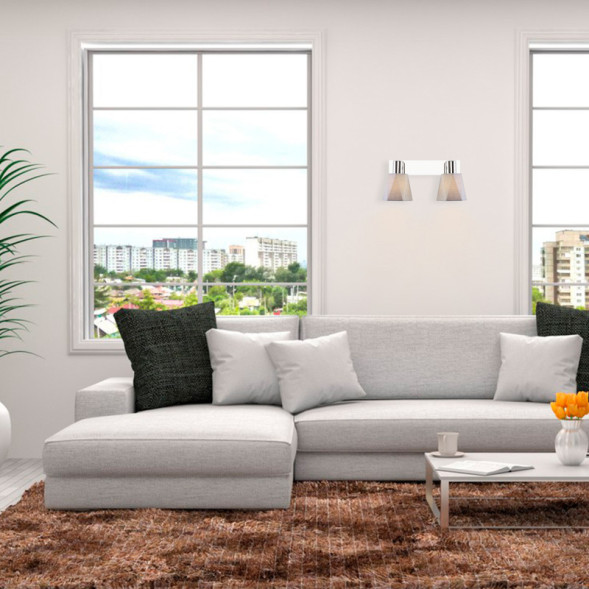 Бра Eurosvet Verso 20087/2 хром/серый