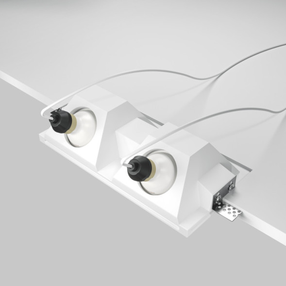 Встраиваемый точечный светильник Maytoni Technical Gyps Modern DL002-WW-02-W