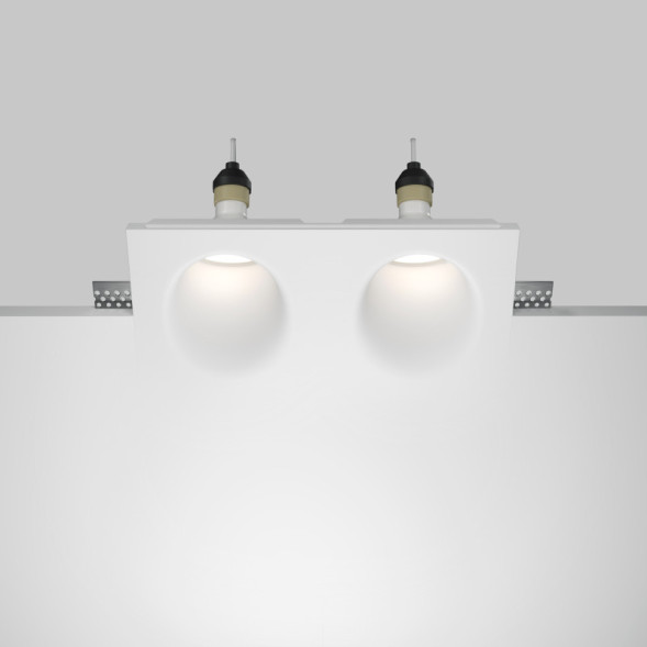 Встраиваемый точечный светильник Maytoni Technical Gyps Modern DL002-WW-02-W