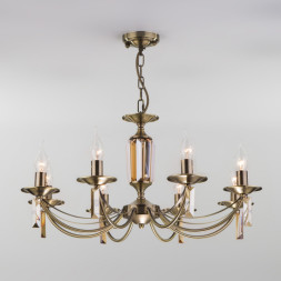 Подвесная люстра Eurosvet VOLARE 60087/8 античная бронза