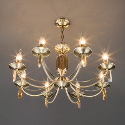 Подвесная люстра Eurosvet VOLARE 60087/8 античная бронза