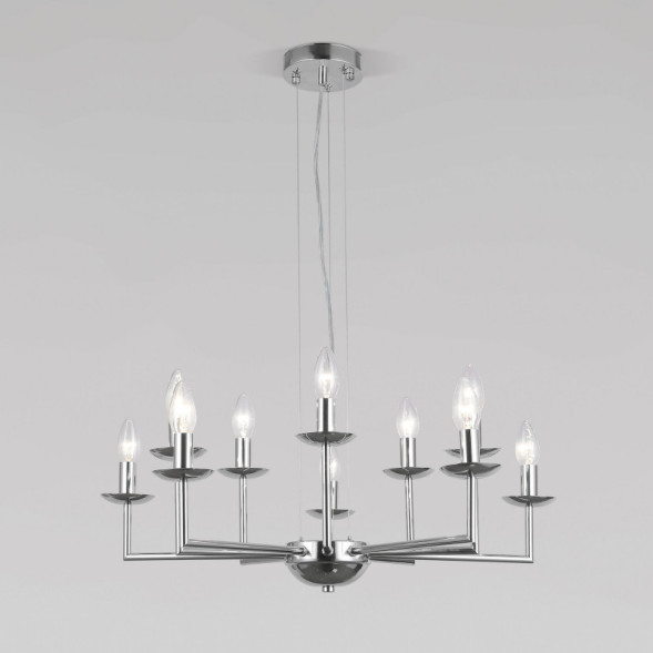 Подвесная люстра Eurosvet CARISO 60150/10 хром