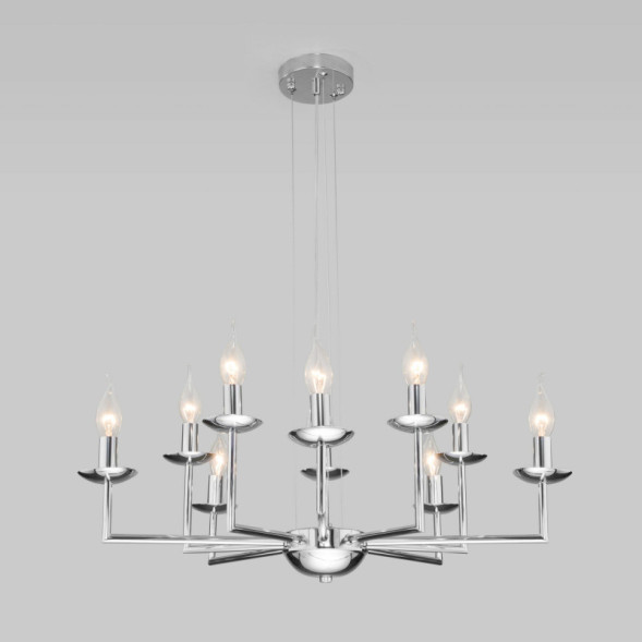 Подвесная люстра Eurosvet CARISO 60150/10 хром