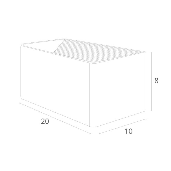 Бра ARTE Lamp CASSETTA A1422AP-1GY