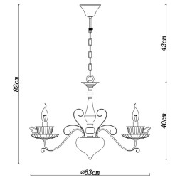 Подвесная люстра ARTE Lamp TET-A-TET A1704LM-5CC