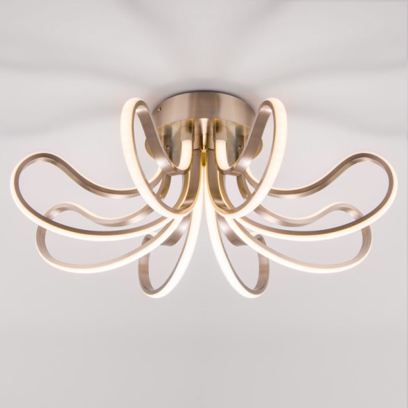 Потолочная люстра Eurosvet Lilium 90079/8 сатин-никель