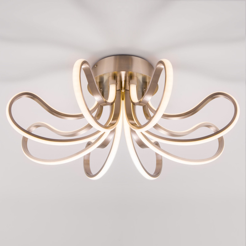 Потолочная люстра Eurosvet Lilium 90079/8 сатин-никель