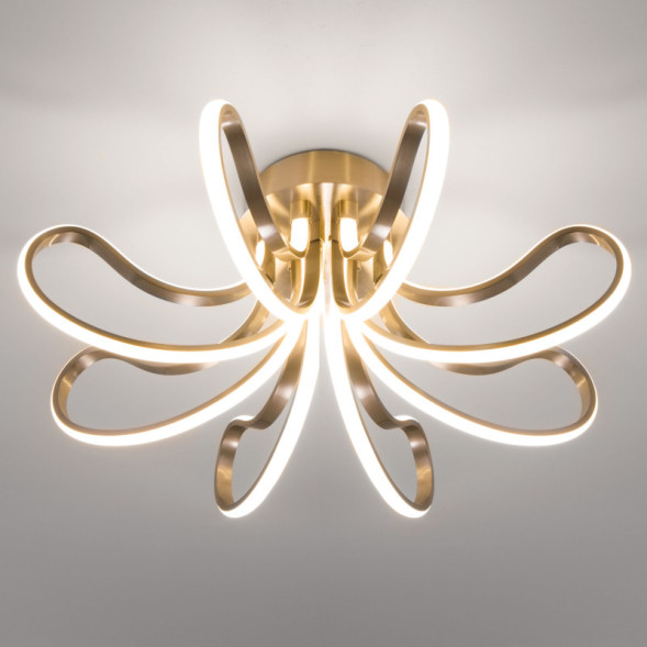 Потолочная люстра Eurosvet Lilium 90079/8 сатин-никель