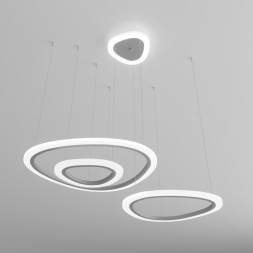 Подвесная люстра Eurosvet Leggero 90230/3 серебро