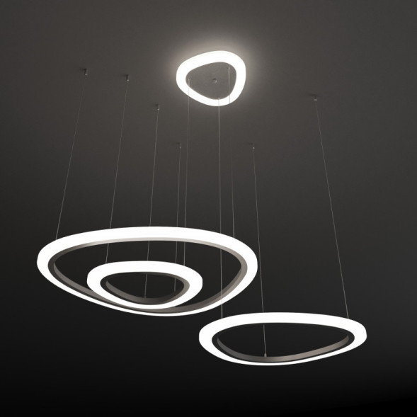 Подвесная люстра Eurosvet Leggero 90230/3 серебро