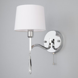 Бра Eurosvet MADERA 10127/1 хром/прозрачный хрусталь Strotskis (10093/