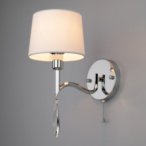 Бра Eurosvet MADERA 10127/1 хром/прозрачный хрусталь Strotskis (10093/