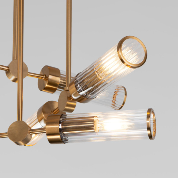 Люстра на штанге Eurosvet 60166/6 латунь Oriens