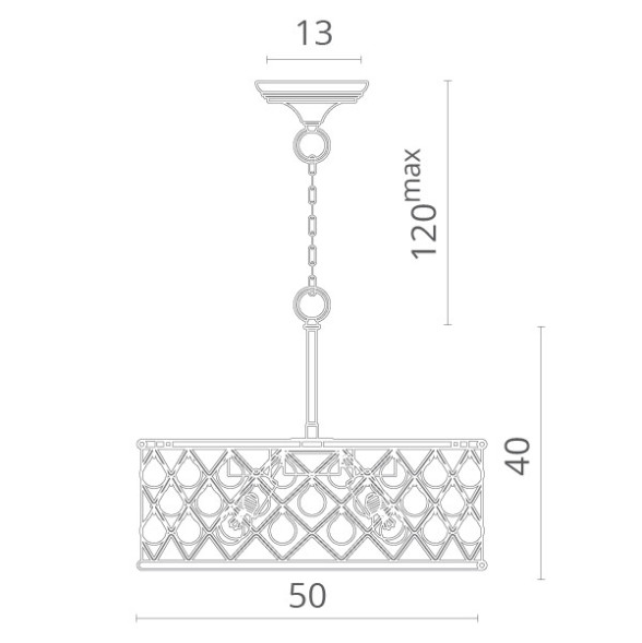 Подвесная люстра Divinare Brava 8203/01 SP-4