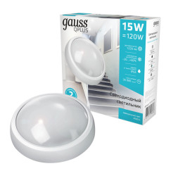 Пылевлагозащищенный светильник Gauss 141411215 Qplus