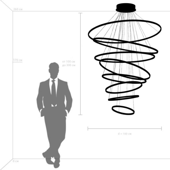Каскадная люстра Lightstar Rotonda 736483