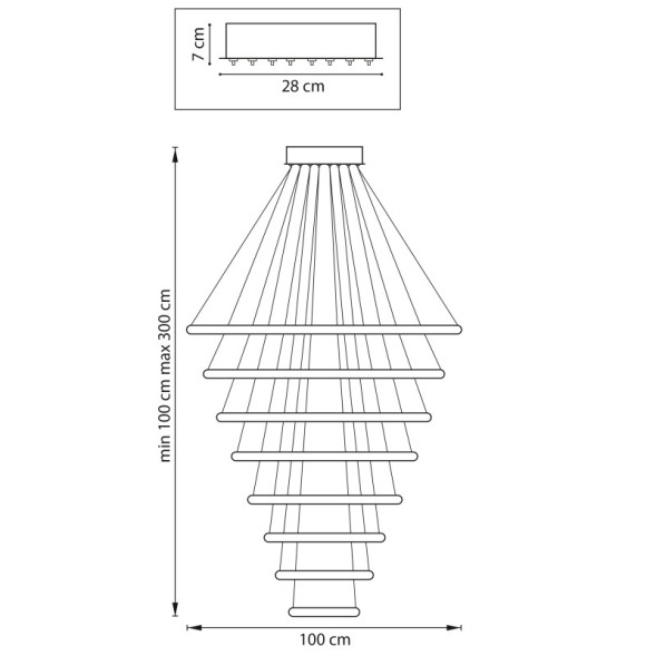 Каскадная люстра Lightstar Rotonda 736483