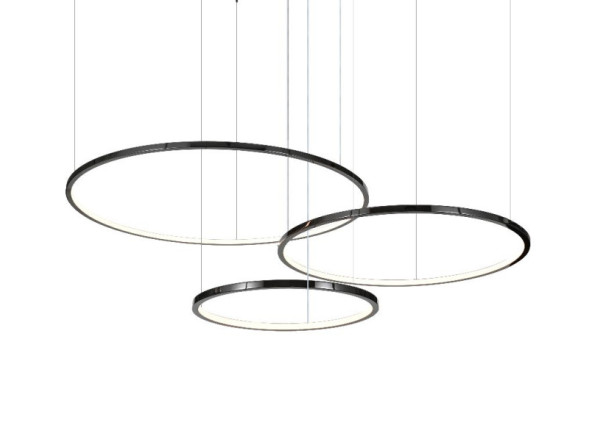 Каскадная люстра Newport 15103/S black glossy Loren