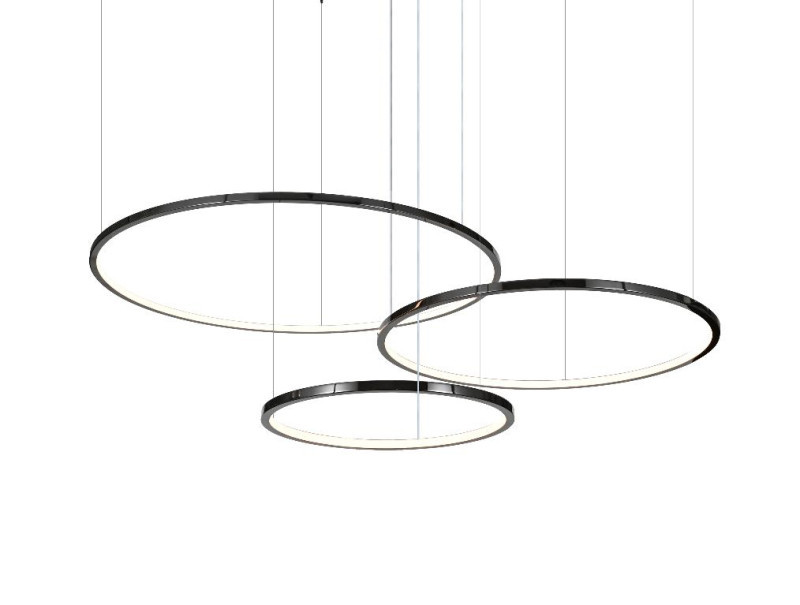 Каскадная люстра Newport 15103/S black glossy Loren