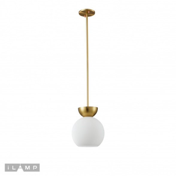 Подвесной светильник iLamp MONO P6079-1 GD+WH