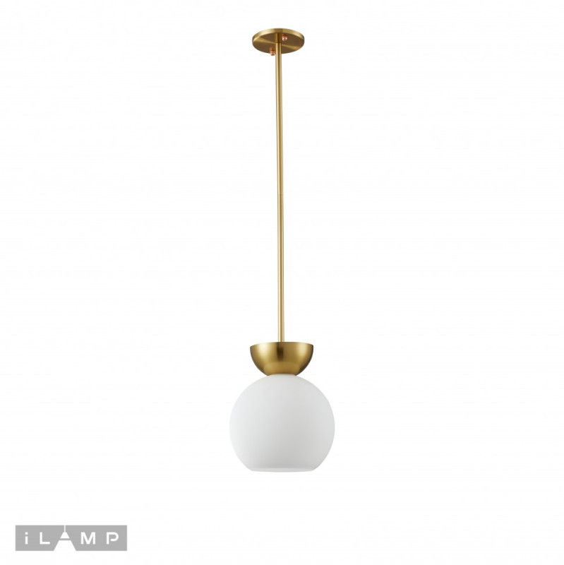 Подвесной светильник iLamp MONO P6079-1 GD+WH