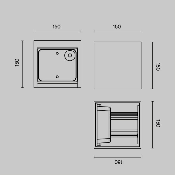 Уличный настенный светильник Maytoni Fulton O572WL-L20GR3K