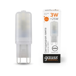 Светодиодная лампа Gauss 14913 3W 220V 240lm G4 белый (теплый)