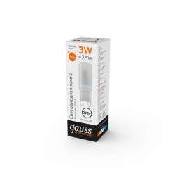Светодиодная лампа Gauss 14913 3W 220V 240lm G4 белый (теплый)