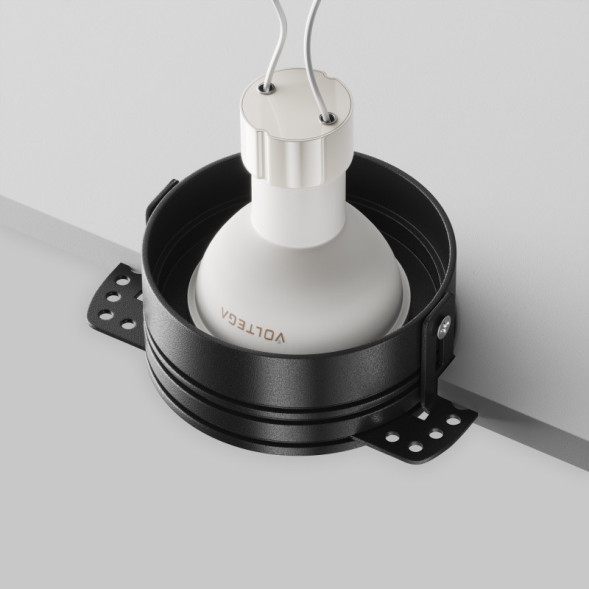 Точечный влагозащищенный светильник Maytoni Technical Flint DL101-GU10-TRS-B