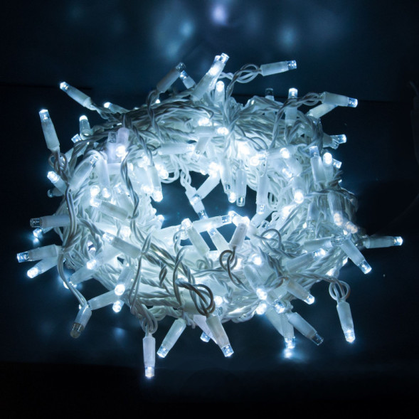 Светодиодная нить Eurosvet 400-102 белый с эффектом мерцания 20м IP65