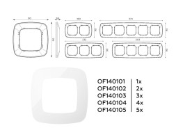 Рамка Ambrella Volt OF140101 OMEGA Ecta