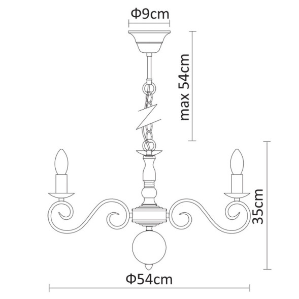 Подвесная люстра ARTE Lamp ISABEL A1129LM-7WH