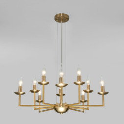 Подвесная люстра Eurosvet CARISO 60150/10 латунь