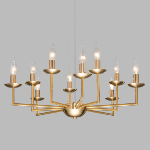 Подвесная люстра Eurosvet CARISO 60150/10 латунь