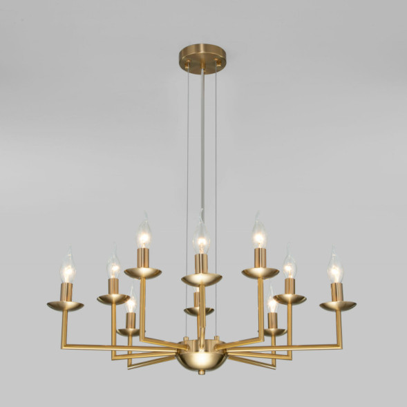 Подвесная люстра Eurosvet CARISO 60150/10 латунь