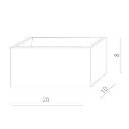 Бра ARTE Lamp CASSETTA A1422AP-1WH