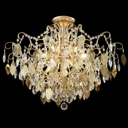 Люстра потолочная Crystal Lux ESMIRALDA PL9 GOLD ESMIRALDA