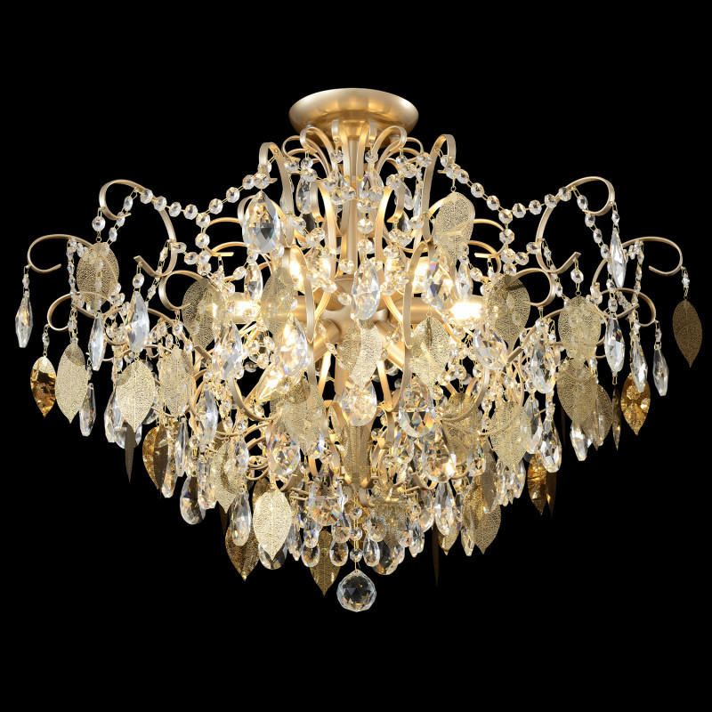 Люстра потолочная Crystal Lux ESMIRALDA PL9 GOLD ESMIRALDA