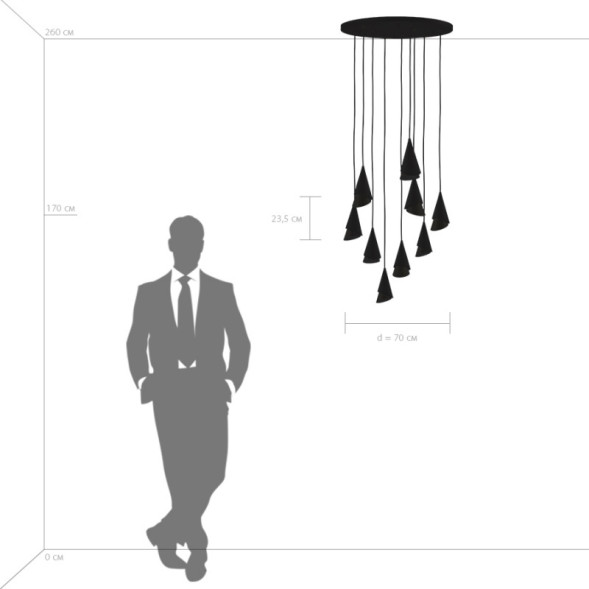 Подвесная люстра Lightstar CONE 757090