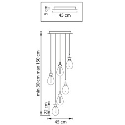 Каскадная люстра Lightstar COLORE 805169