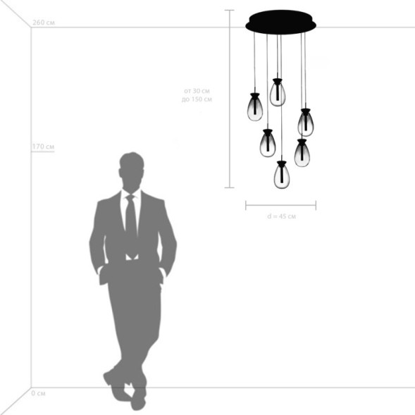Каскадная люстра Lightstar COLORE 805169