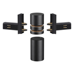 Коннектор для шинопровода Novotech Flum Track Black 135249