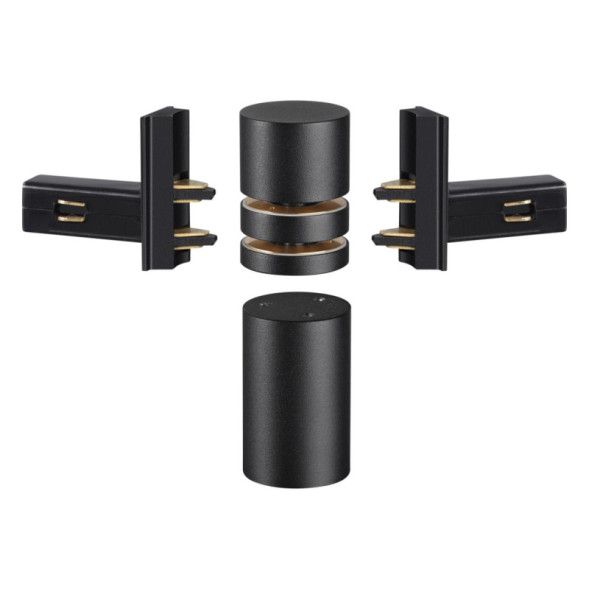 Коннектор для шинопровода Novotech Flum Track Black 135249
