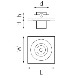 Встраиваемый точечный светильник Lightstar INTERO i517164
