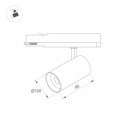 Светодиодный трековый светильник Arlight LGD-NIKA-4TR 031111