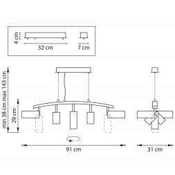 Подвесная люстра Lightstar RULLO LR735362863